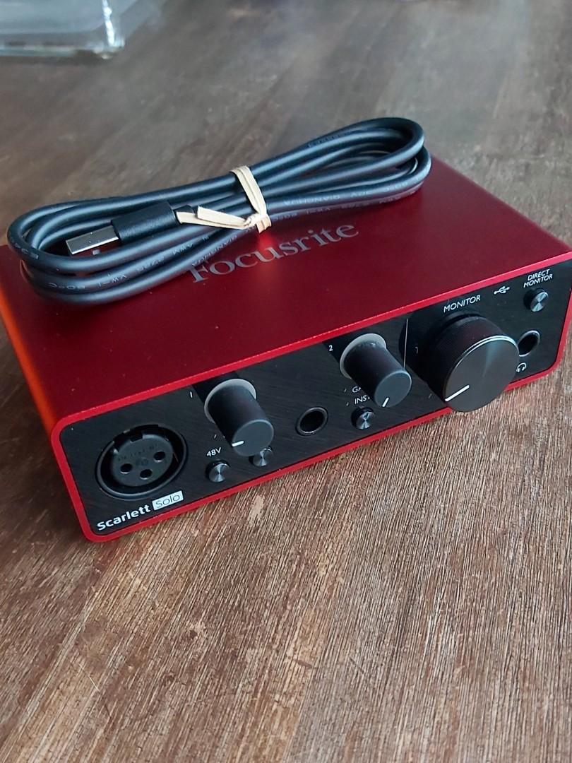 Focusrite Scarlett SOLO, Music & Media, Music Accessories on Carousell
