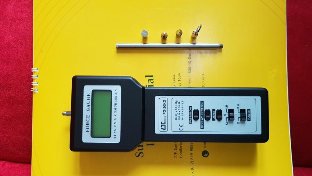 Force Gauge, Door Force Gauge, HVAC, Push Pull Gauge, Lutron, FG20KG