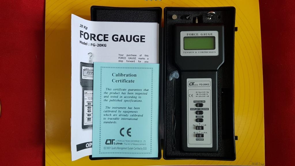 Force Gauge, Door Force Gauge, HVAC, Push Pull Gauge, Lutron, FG20KG