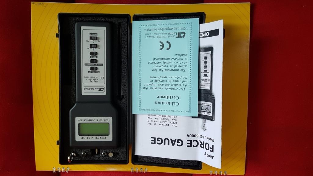 Force Gauge, Tension Gauge, Digital PushPull Gauge, 5000 grams, Lutron