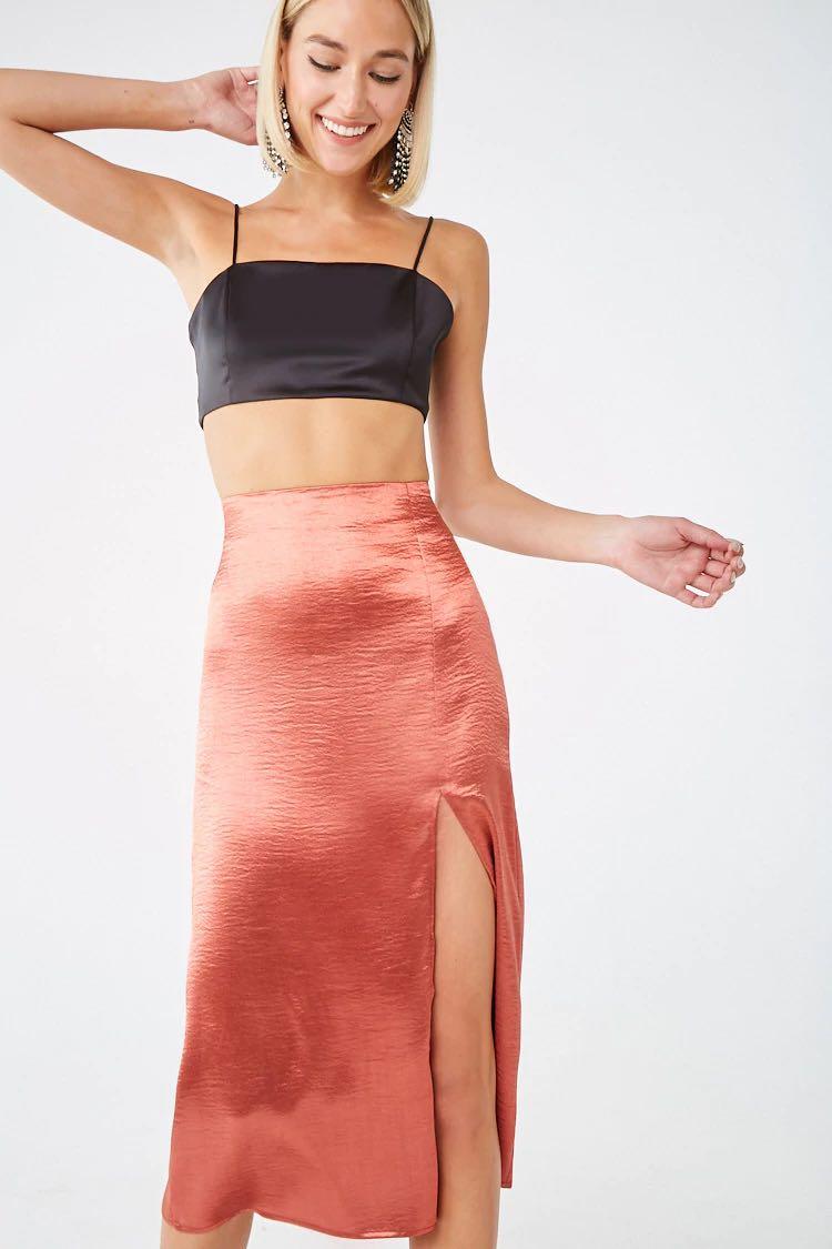 Forever 21 Satin Skirt