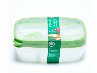 Frigidaire Food Container with Fork & Knife Set 2pcs