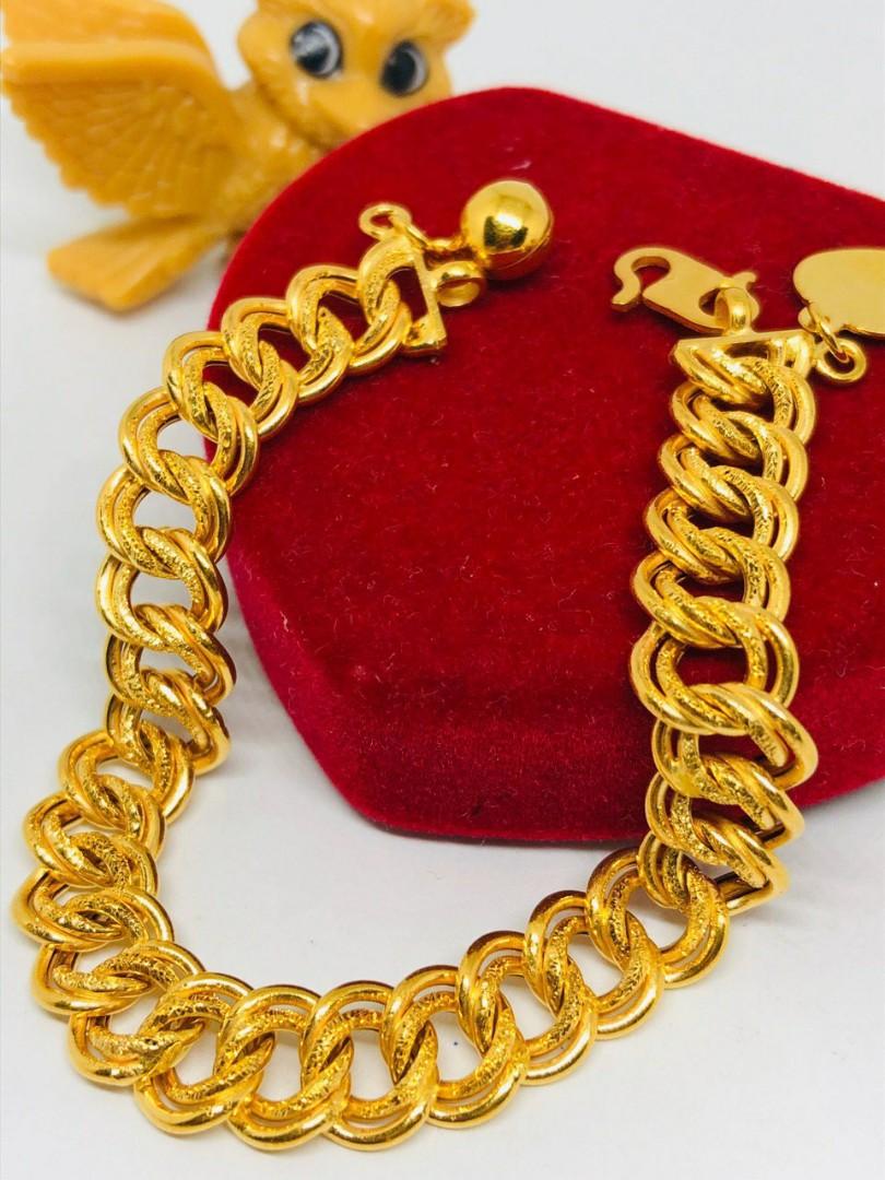 Gelang Emas 916 Kanak2 12 8cm 13 2cm Women S Fashion Jewellery On Carousell