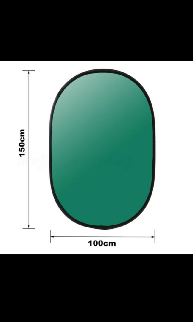 Green Screen for Zoom, Green/Blue 2In1 Background Panel Backdrop