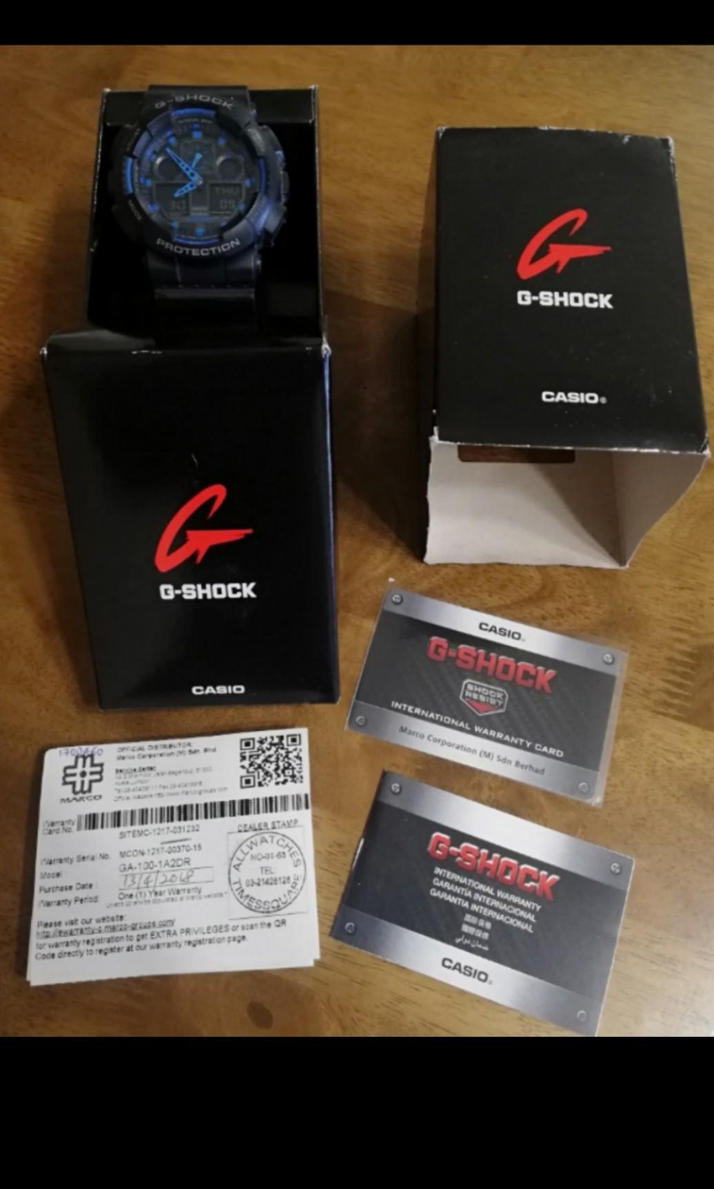 G shock original best sale box