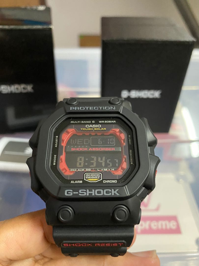 G shock petak king hot sale merah