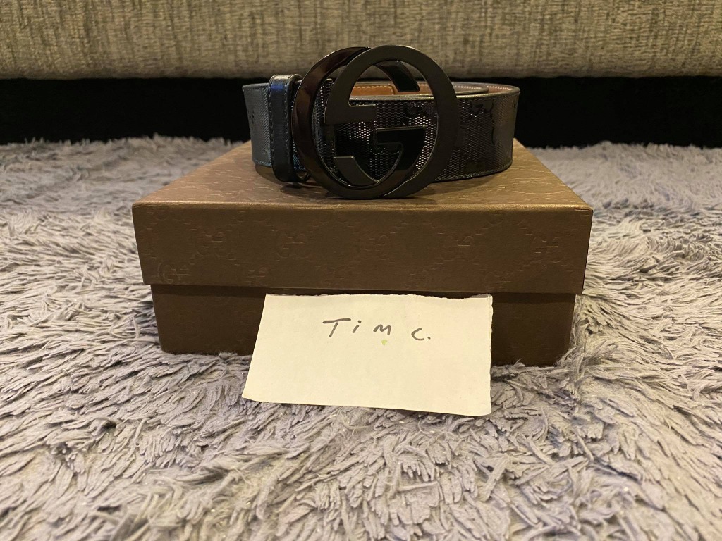 Louis Vuitton Damier Ebene Brown Check Belt - 29-33