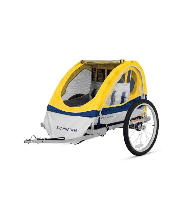 (HOT) Schwinn Echo Kids/Child Double Tow Behind Bicycle Trailer, Sports