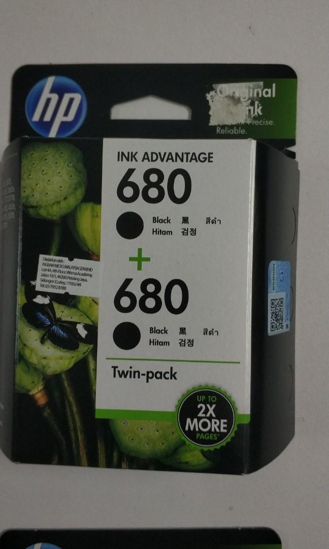 hp ink advantage 680 twin pack
