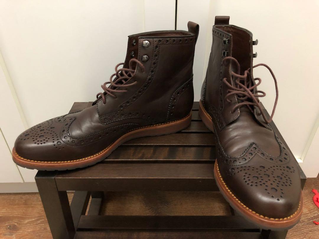 hugo boss lace up boots