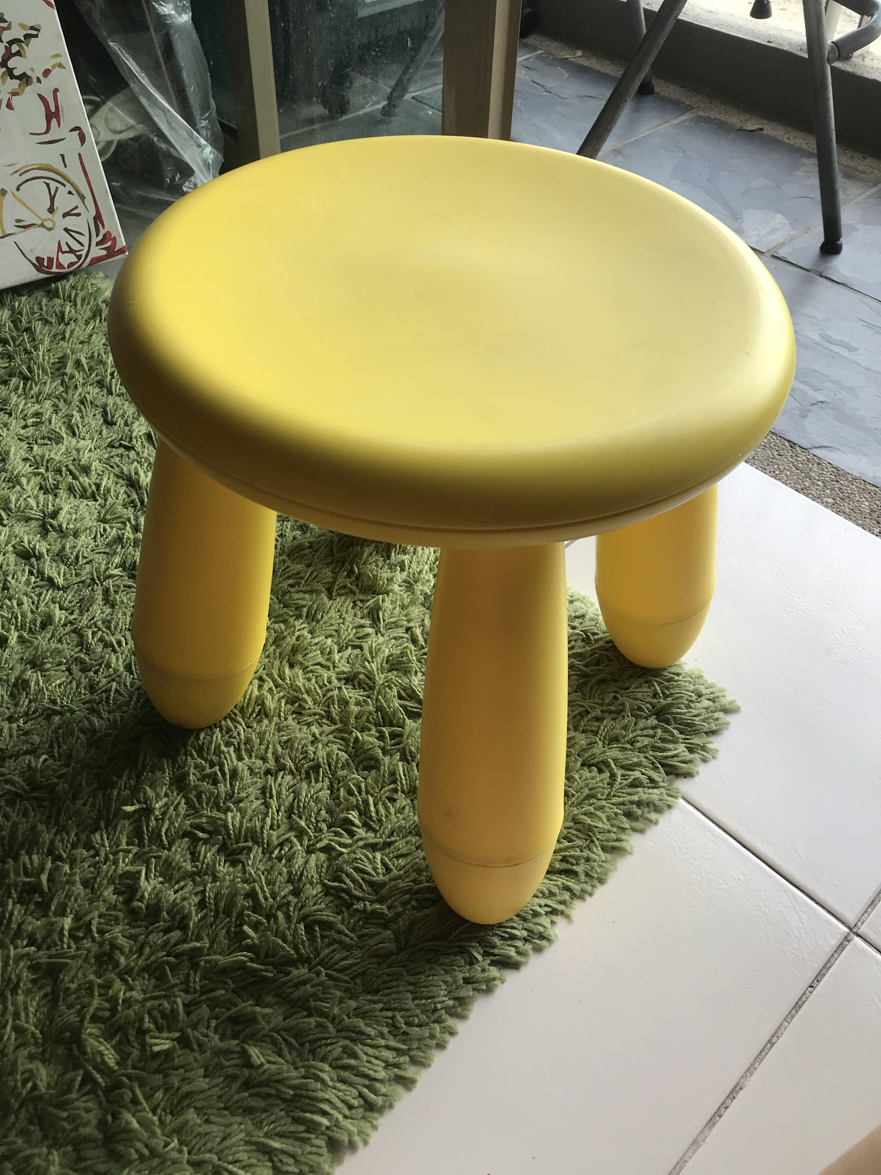Ikea small yellow chair, Furniture & Home Living, Furniture, Chairs on