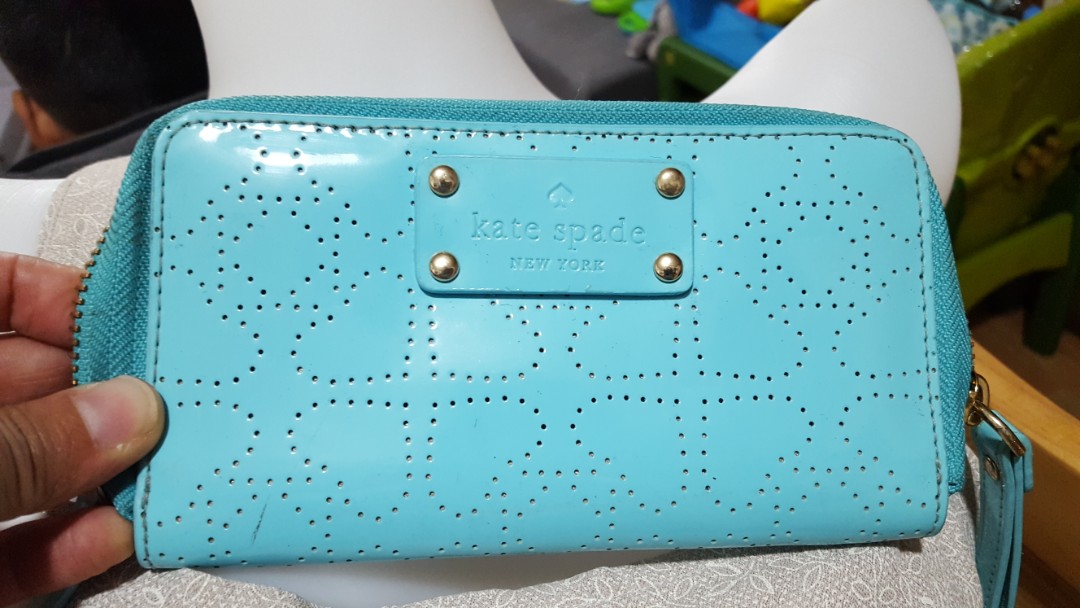 baby blue kate spade wallet