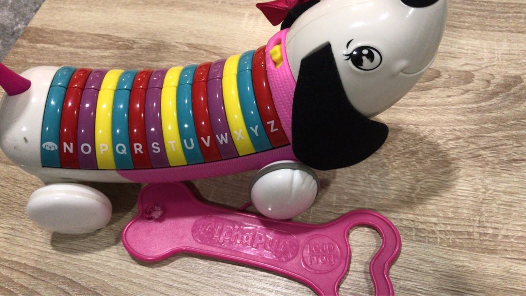 pull along alphabet dog