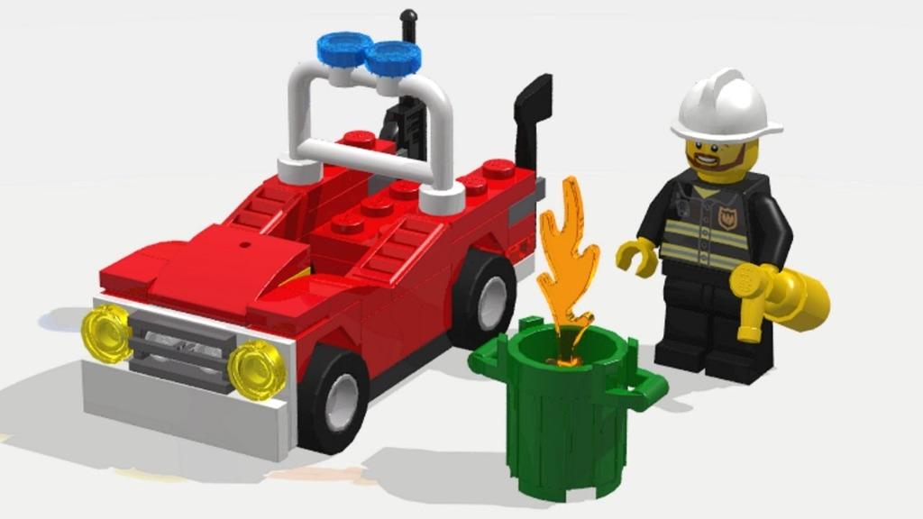 LEGO City Fire Car 30347 Polybag Hobbies Toys Toys Games on