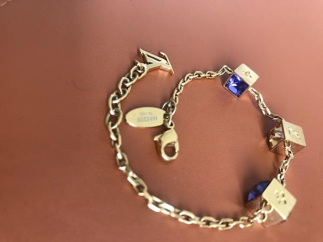 Louis Vuitton Gamble Crystal Bracelet Black Silvery Metal ref.98417 - Joli  Closet