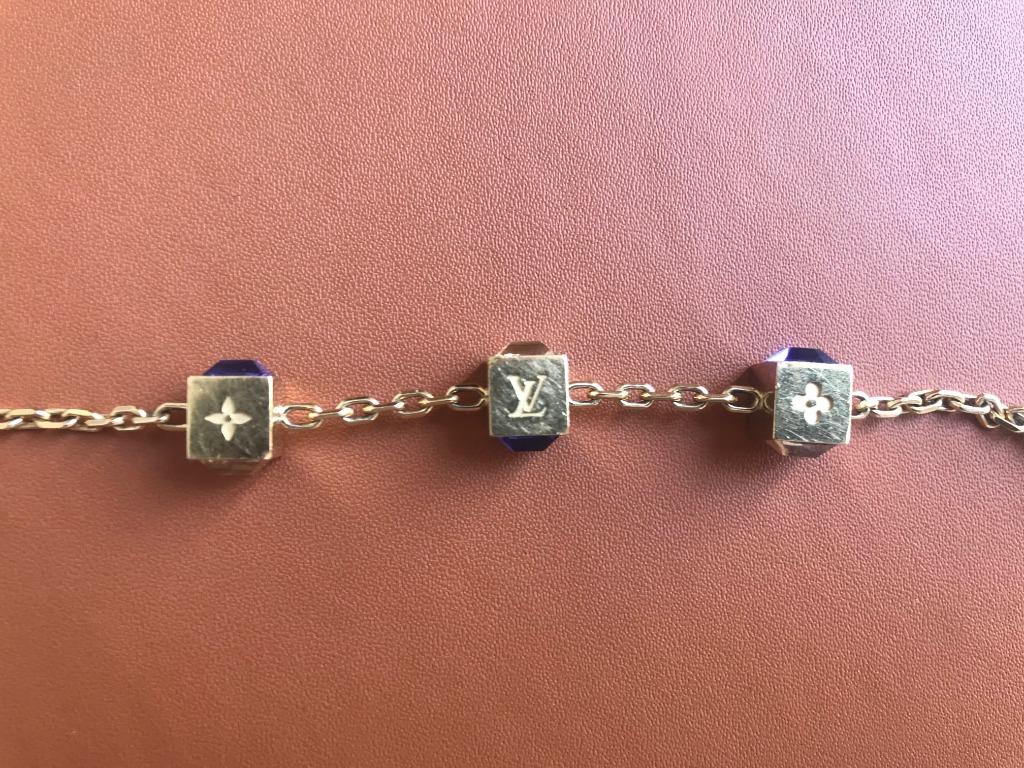 LOUIS VUITTON crystal gamble bracelet Slight wear - Depop