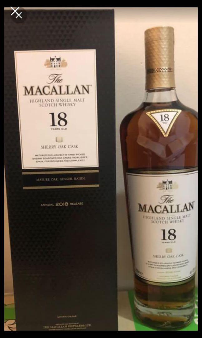 Macallan 18 2018 Limited Edition Food Drinks Beverages On Carousell