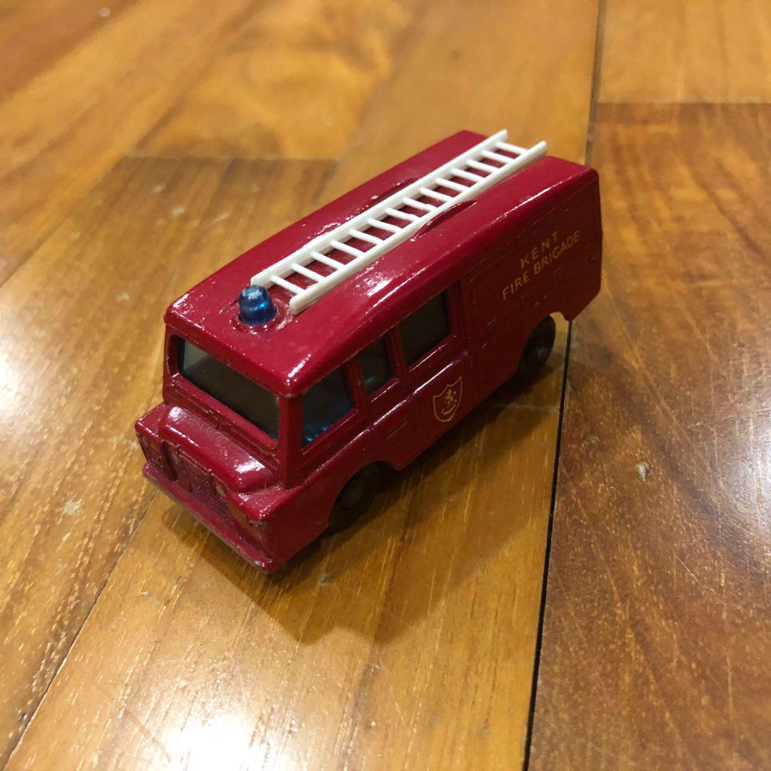 matchbox land rover fire truck