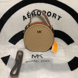 mk round sling bag