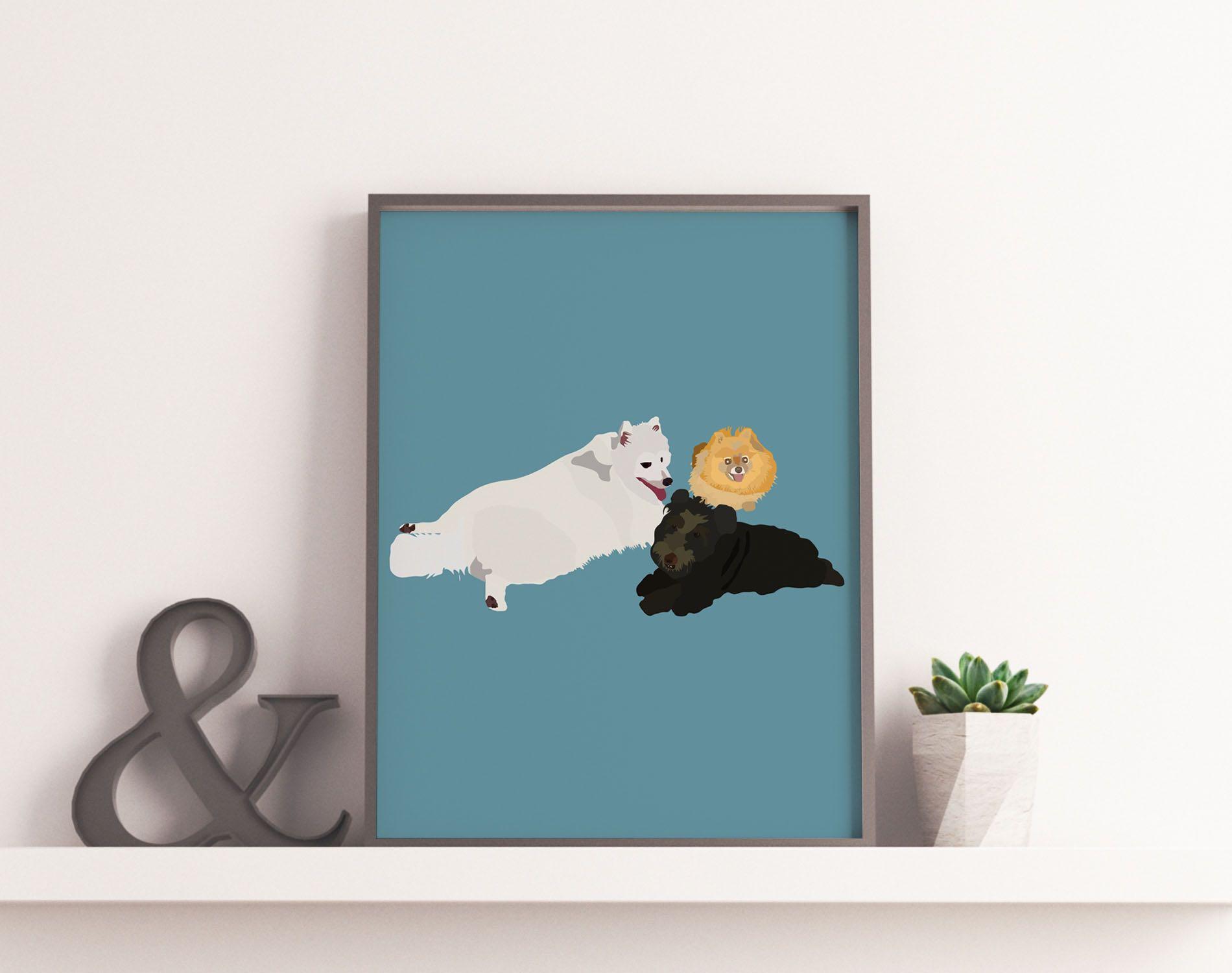 Minimalist Pet Portrait Illustration Digital Download Design Craft Art Prints On Carousell This is a common project. carousell