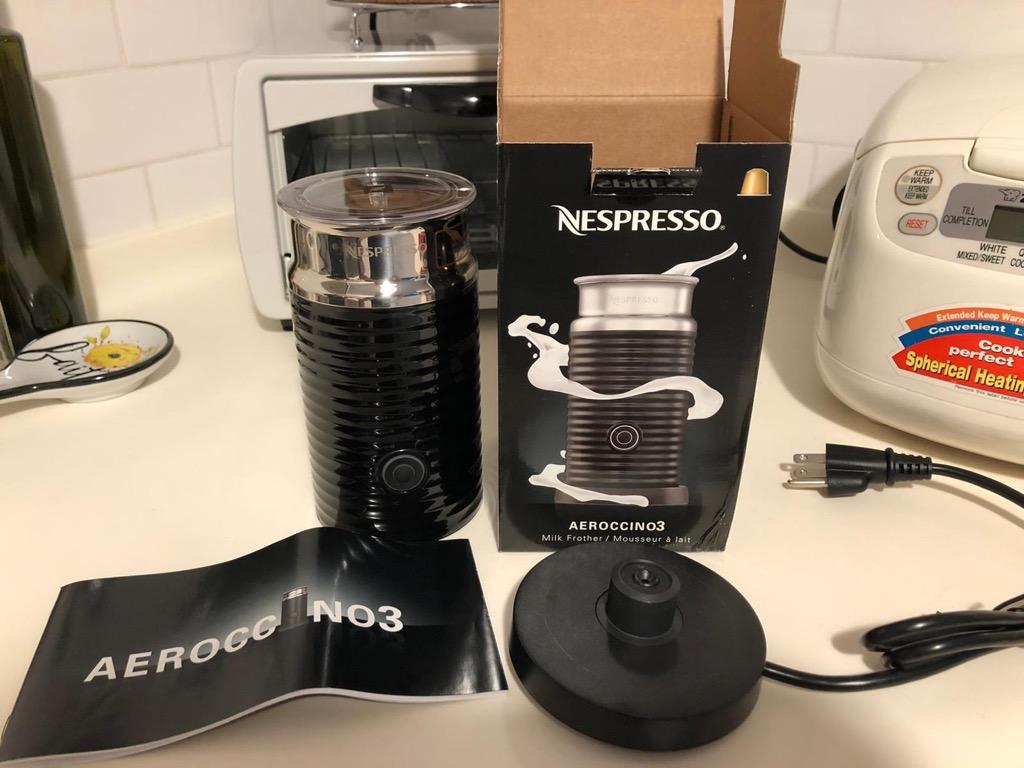 Nespresso Aeroccino 3 Milk Frother (USA plug voltage), TV & Home