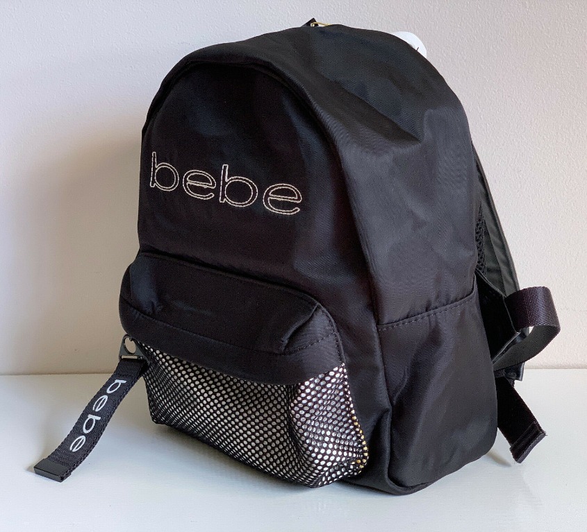 New Bebe Melanie Black Mini Travel Backpack Bag Purse Women S Fashion Bags Wallets Backpacks On Carousell