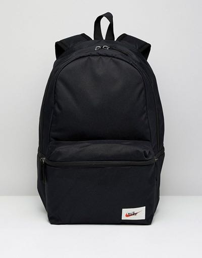 Nike retro backpack in black outlet