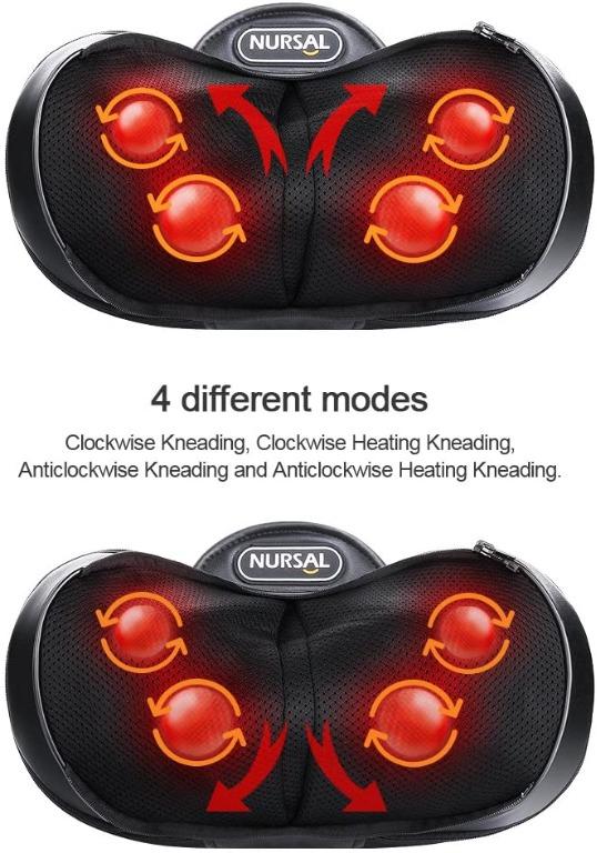 Nursal shiatsu neck pillow massager online