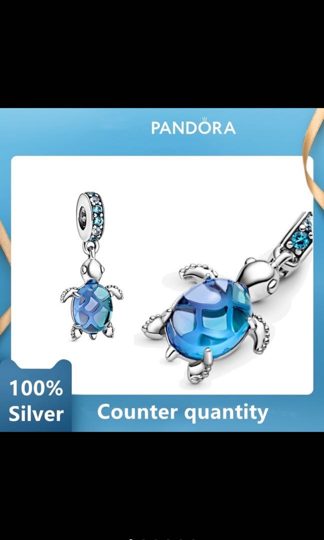 Pandora turtle charm blue clearance