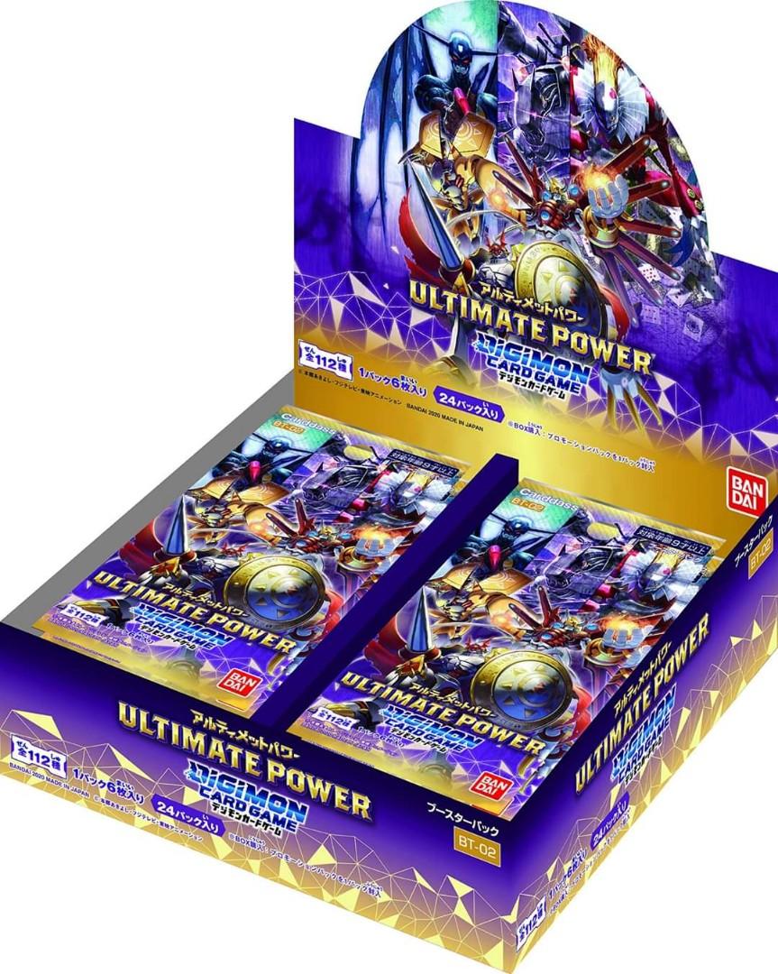 Pre Order Digimon Card Game Bt02 Ultimate Power Booster Box Toys