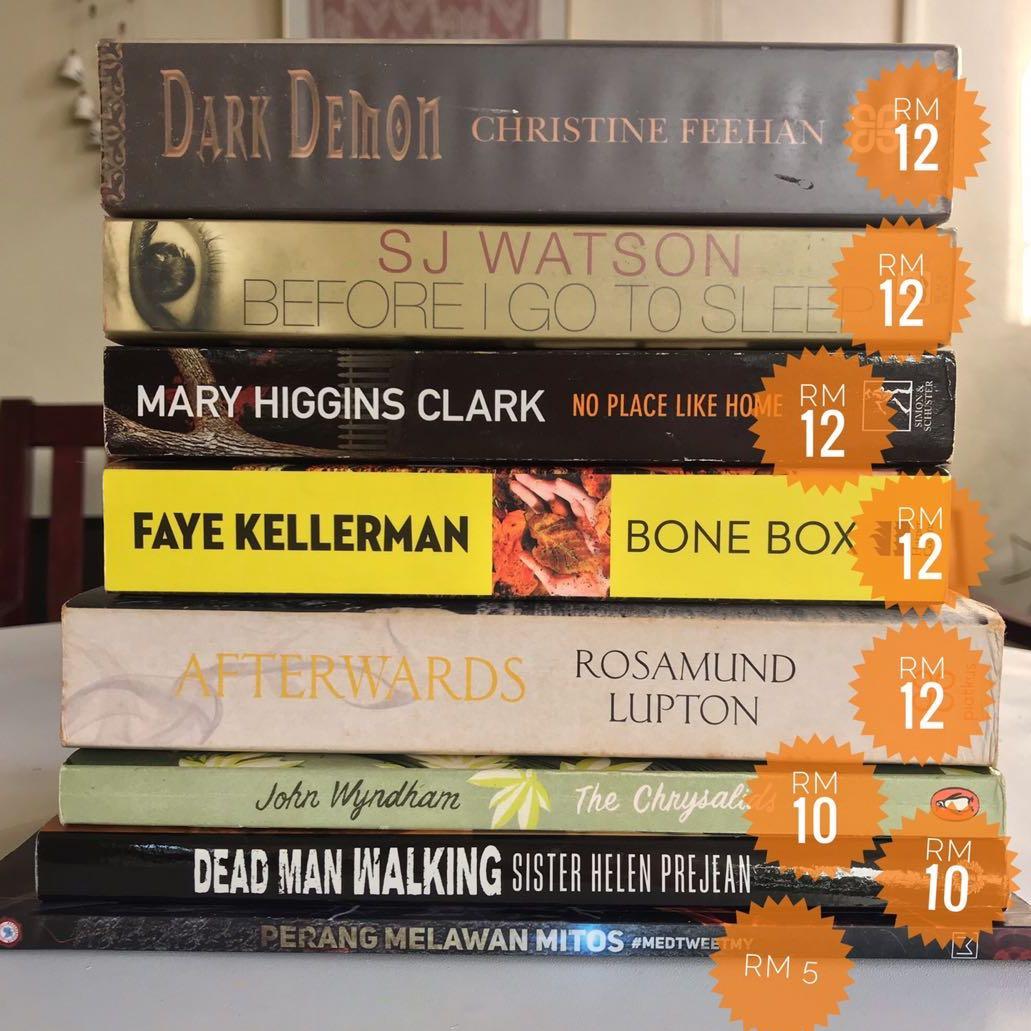 Preloved English Books Crime Mystery Thriller Fiction Books Stationery Books On Carousell