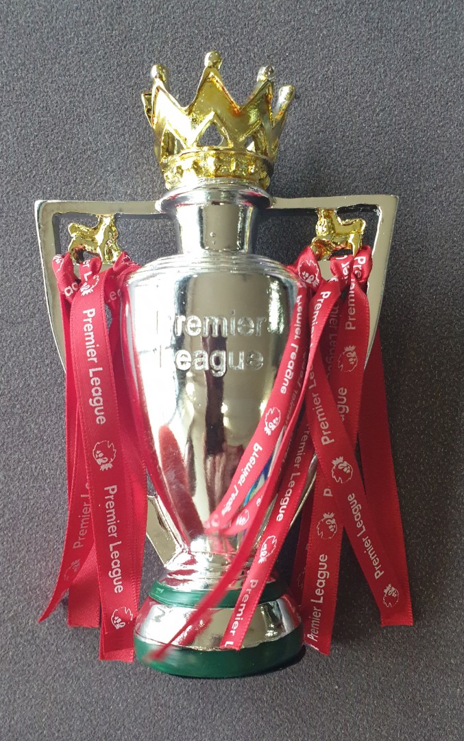 Small Replica English Premier League Trophy At 16cm Tall For 2019 20 Season Liverpool With Free 1 X Carlsberg Liverpool Champions Beer Sports Sports Apparel On Carousell