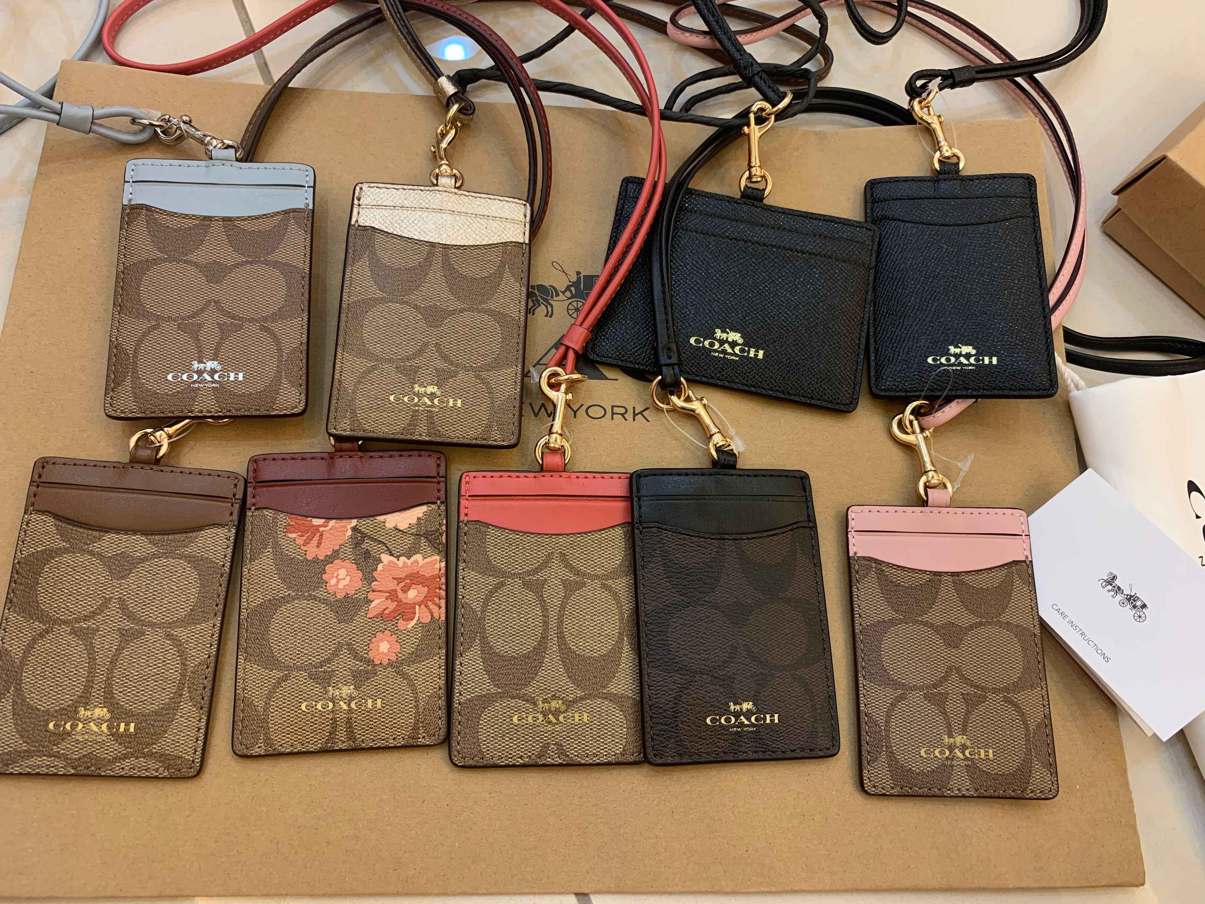 Coach wallet lanyard hot sale