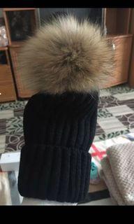 Real fur winter hat