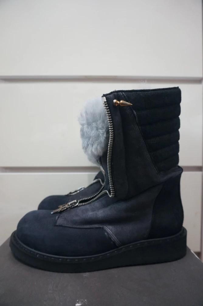 Rick owens shop shearling boots