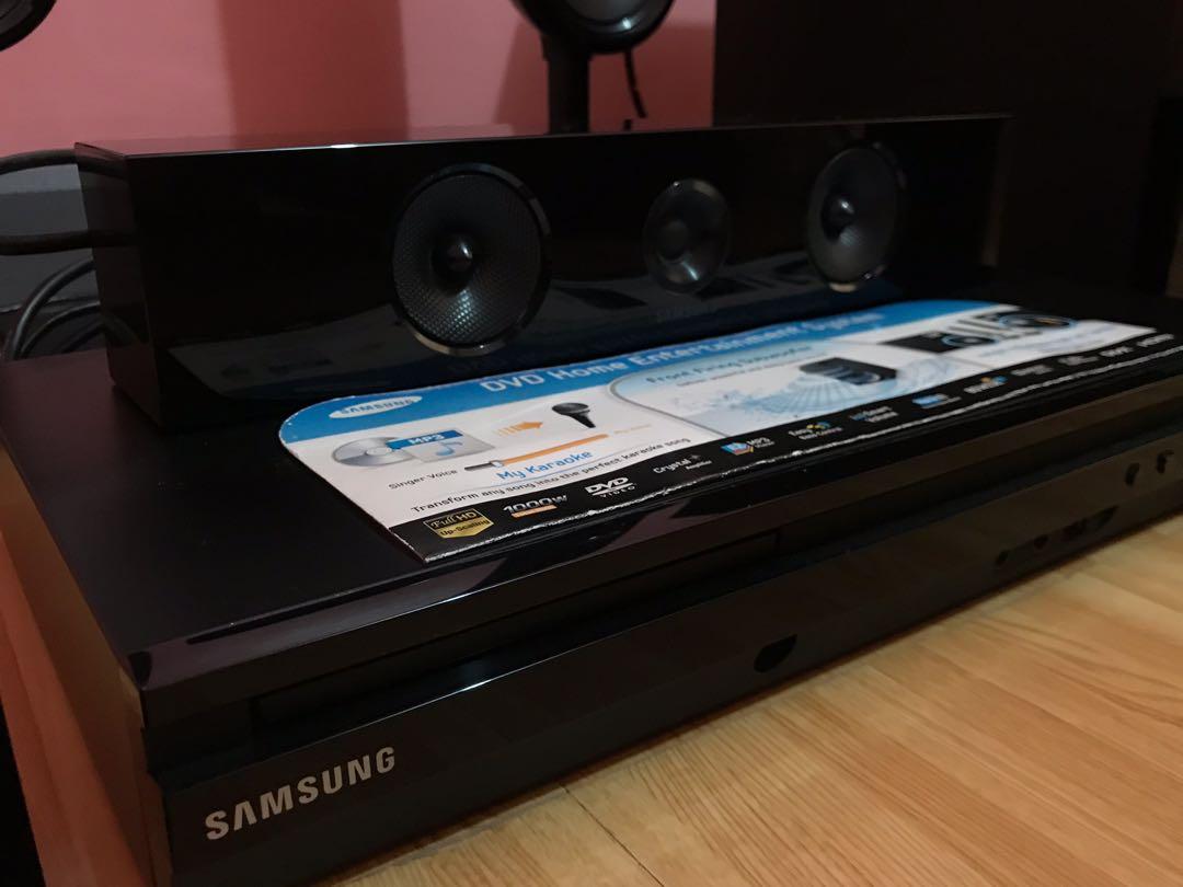Samsung Home Theater HTF453HK 5.1 speaker with subwoofer entertainment