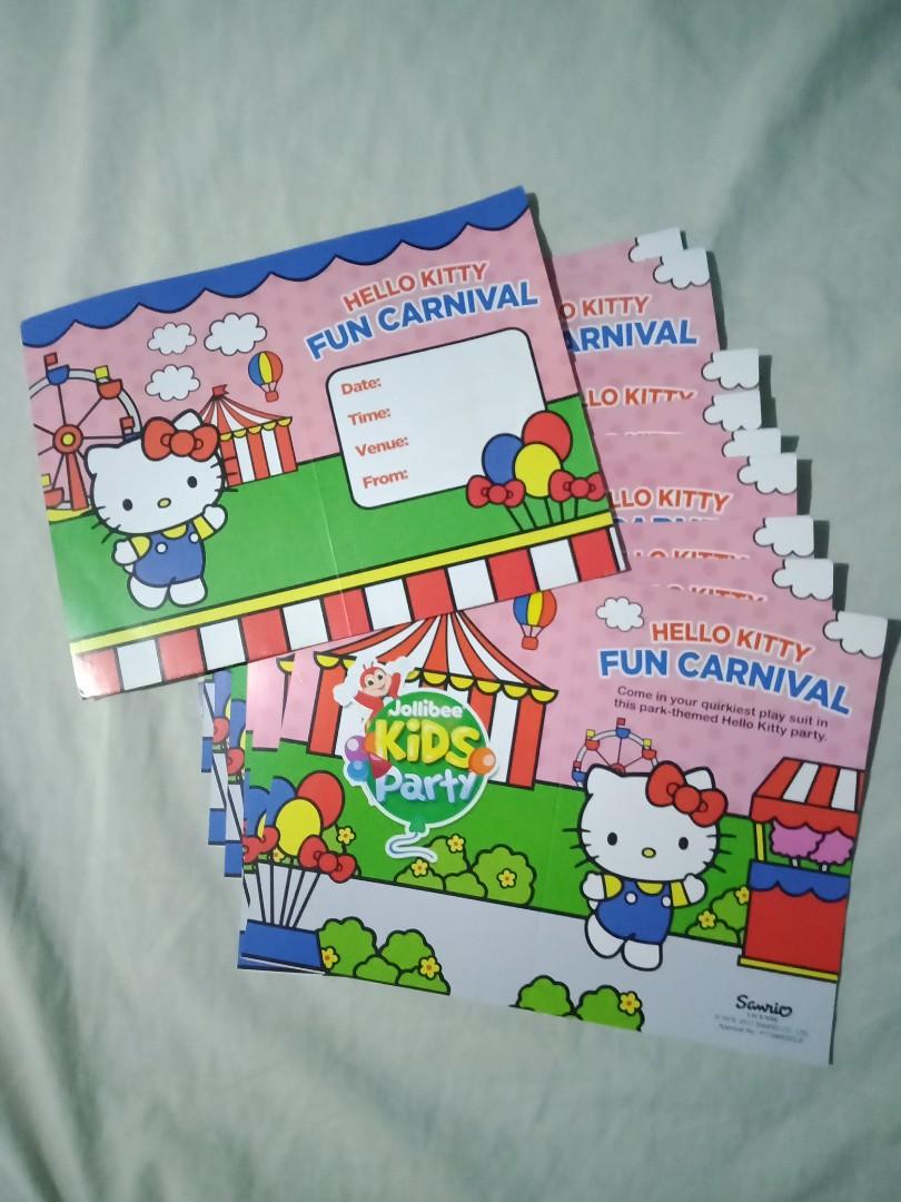 Sanrio Invitation Cards Design Craft Craft Supplies Tools On Carousell