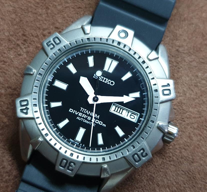 Seiko titanium diver on sale automatic