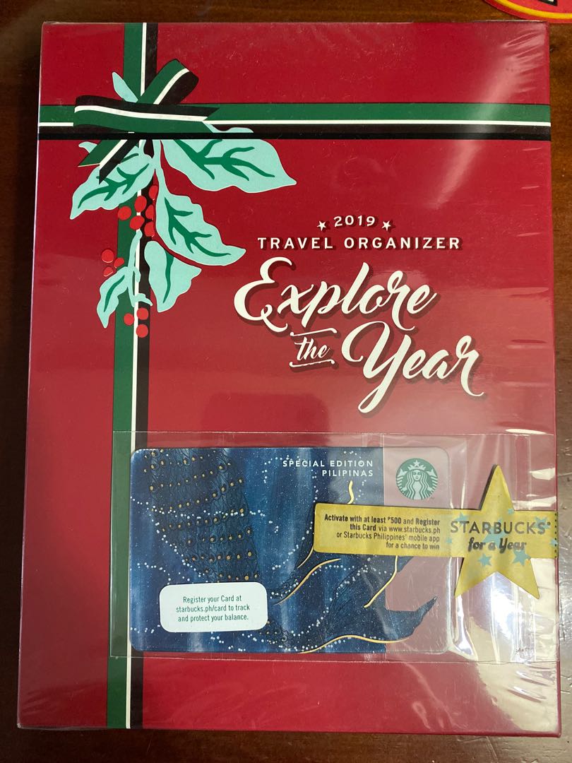 Starbucks Travel Organizer with card (Tan), Hobbies & Toys, Stationary