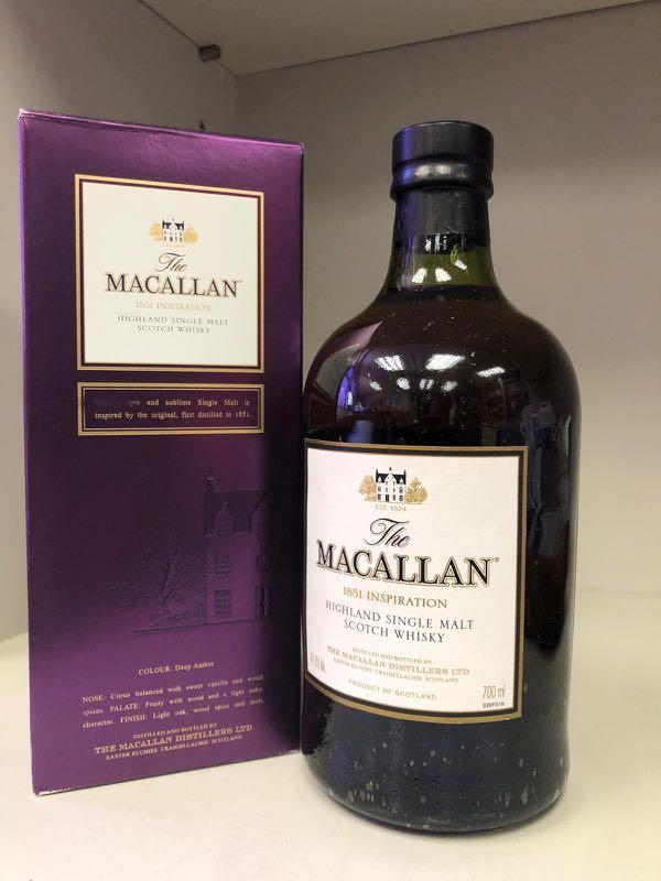 The Macallan 1851 Inspiration Single Malt Scotch Whisky, 嘢食& 嘢