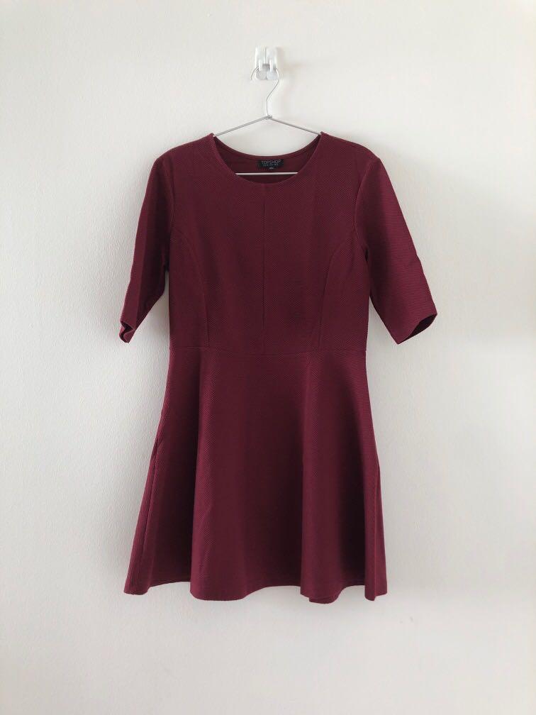 green dress burgundy shoes Rent Topshop Sequin Halter Asymmetric Midi Dress In Burgundy