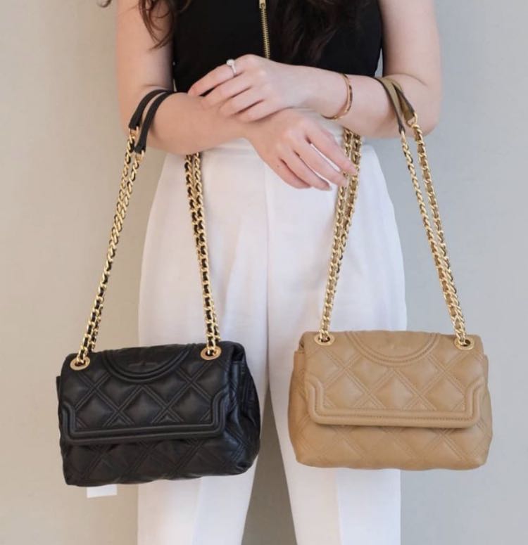 Tory Burch Soft Fleming Black Small Shoulder Bag Chain Furla Gucci Ysl,  Women'S Fashion, Bags & Wallets, Shoulder Bags On Carousell