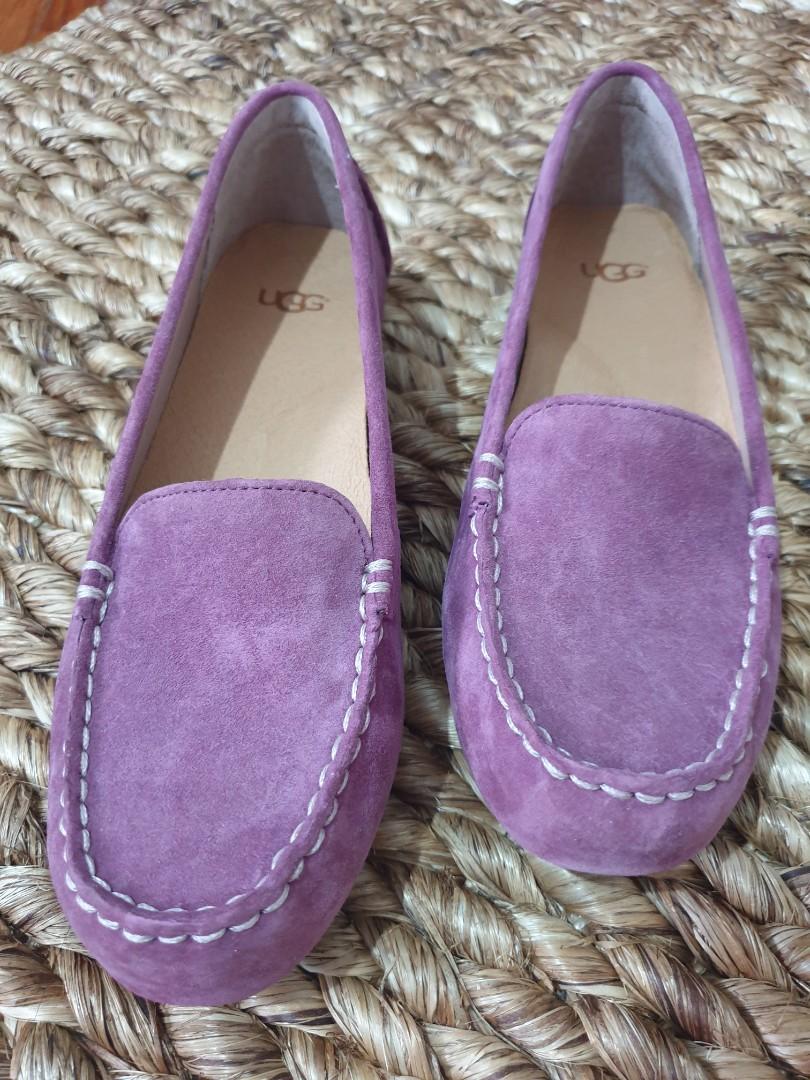 purple loafers womens