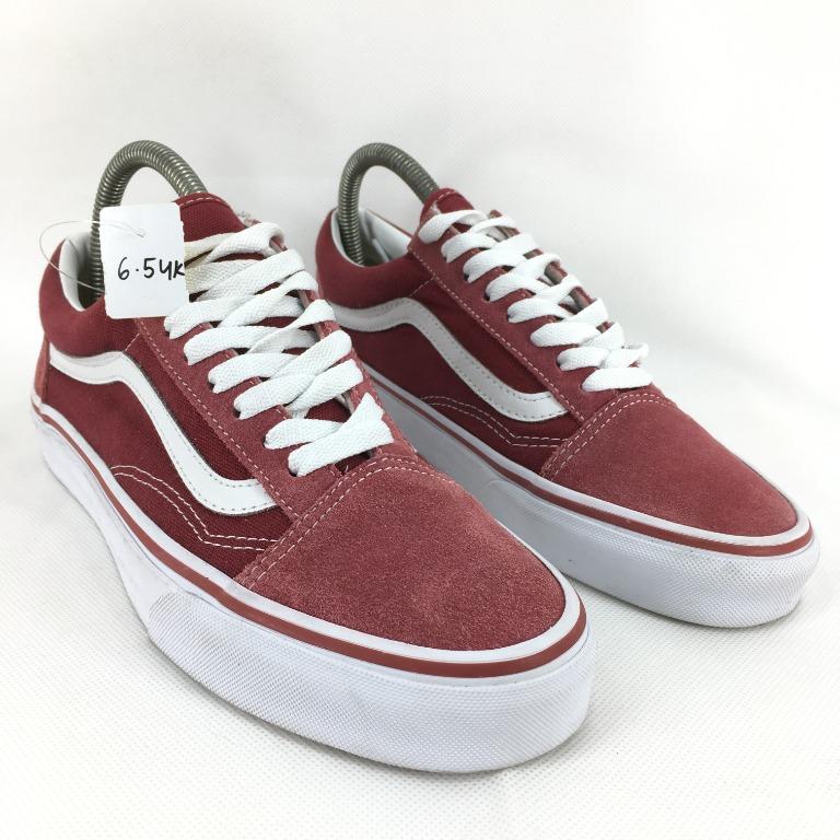 VANS OLD SKOOL MAROON SIZE 6.5 UK 25.5CM