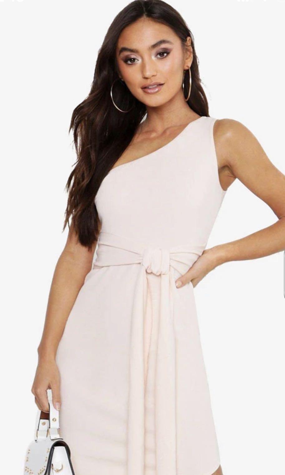 boohoo asymmetric dress
