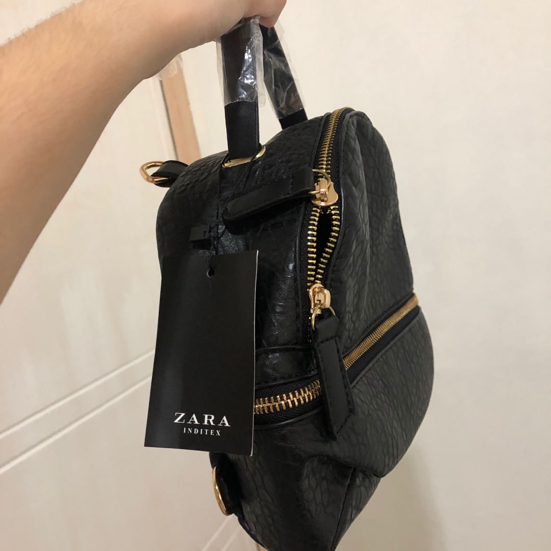 Zara mini backpack, Women's Fashion 