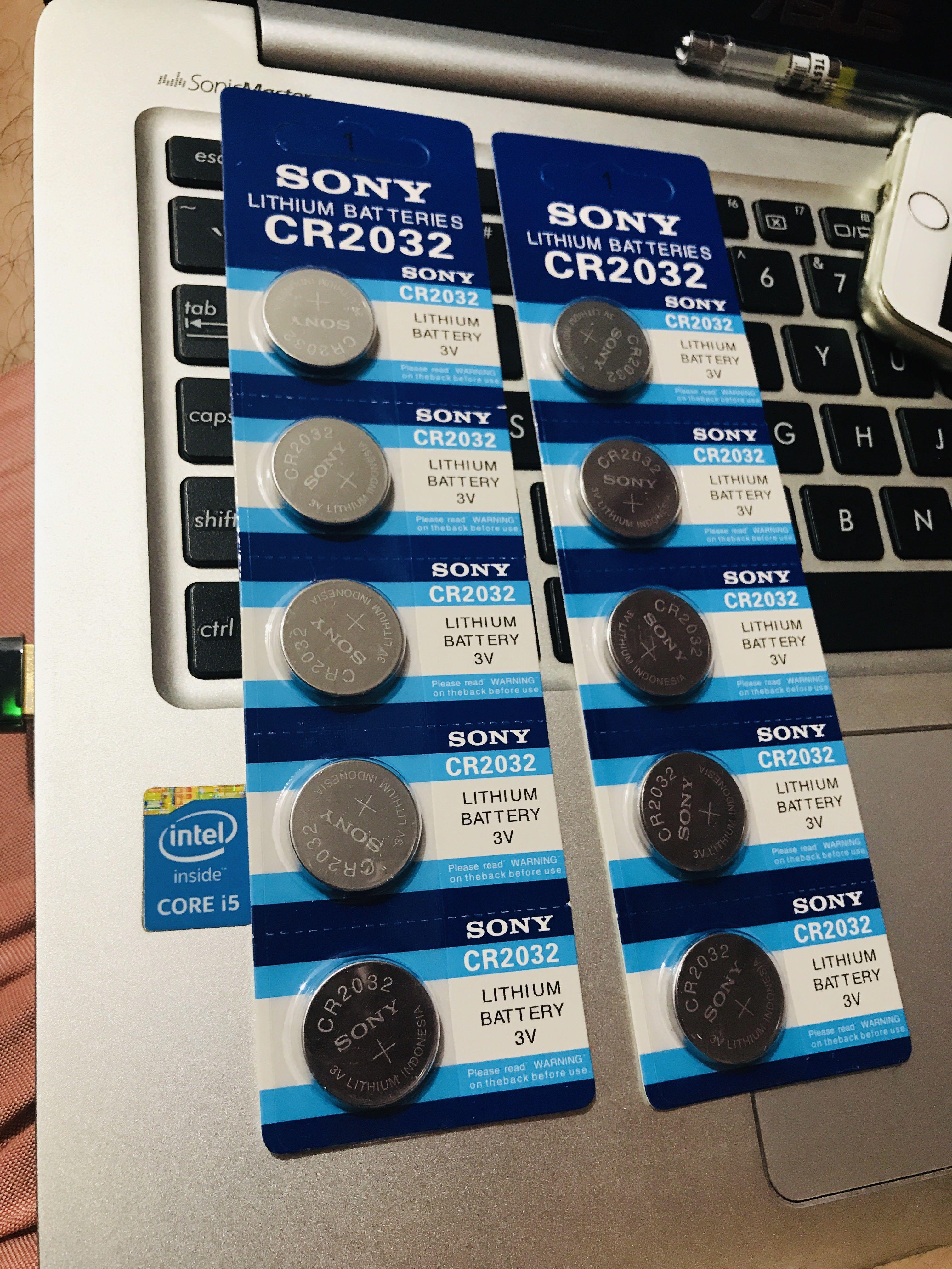 10 Pcs Sony CR2032 3V CMOS Battery (Category: Chargers) located in Manila. Submitted by sdfsolutions (Listing ID 1011395482, Image 1). Description: Qty: 10 Pcs Battery Size: CR2032 Output Voltage: 3V Capacity: 220mAh Size: 20 x 3.2mm Chemistry: Li-MnO2 Replace for: CR2032, ECR2032, DL2032, LM2032, 2032, KCR2032, BR2032, KL2032, L2032, E-CR2032, KECR202 , 5004LC, L14 Tags: Sony Cr2032 Cmos Motherboard Battery 5004lc Lm2032 Motherboard battery Cr23