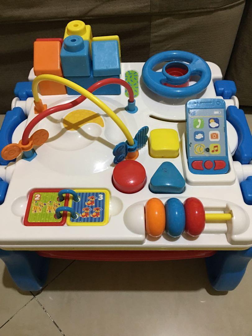 busy table for baby