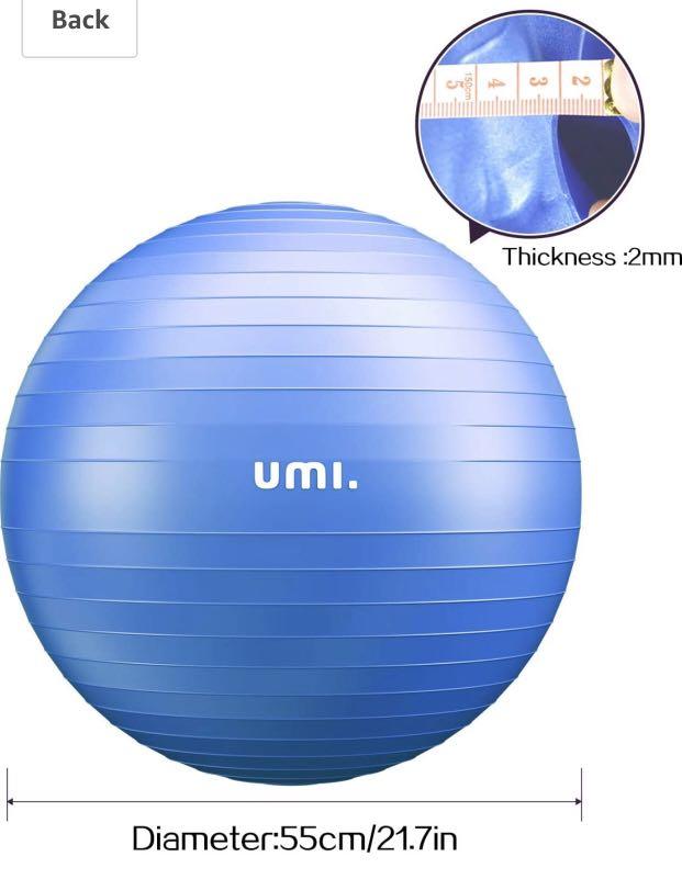 37 UMI. Exercise Fitness Ball Yoga Swiss Ball with Hand Pump