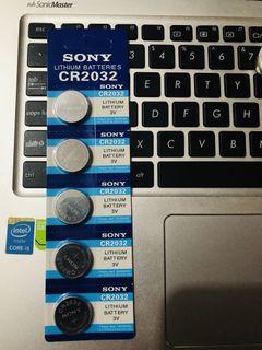 5 Pcs Sony CR2032 3V CMOS Battery